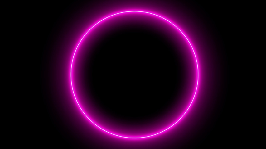 Abstract Pink Circle with Neon 스톡 동영상 비디오(100% 로열티 프리) 1035502097