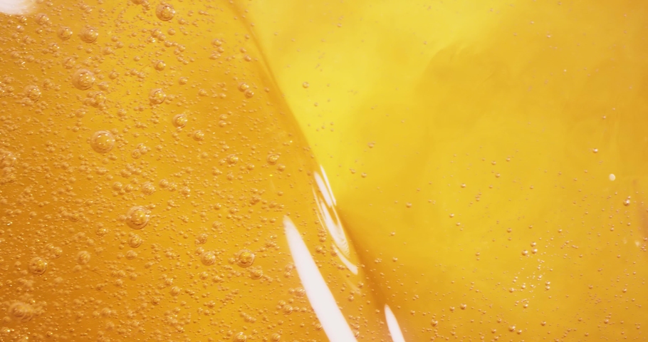 Extreme Macro Of Bubbles In gel. Shine  color Gel. 4K. | Shutterstock HD Video #1035505346