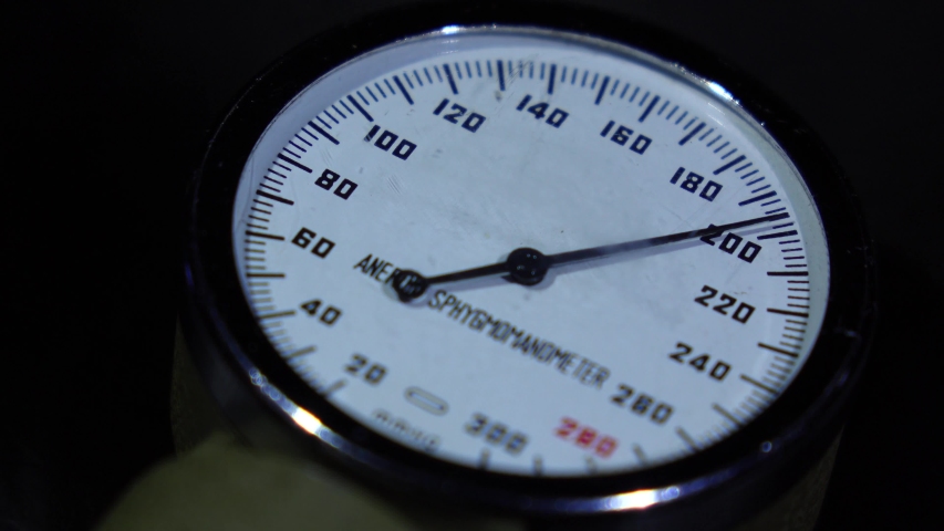 Measuring blood pressure using analog blood pressure meter