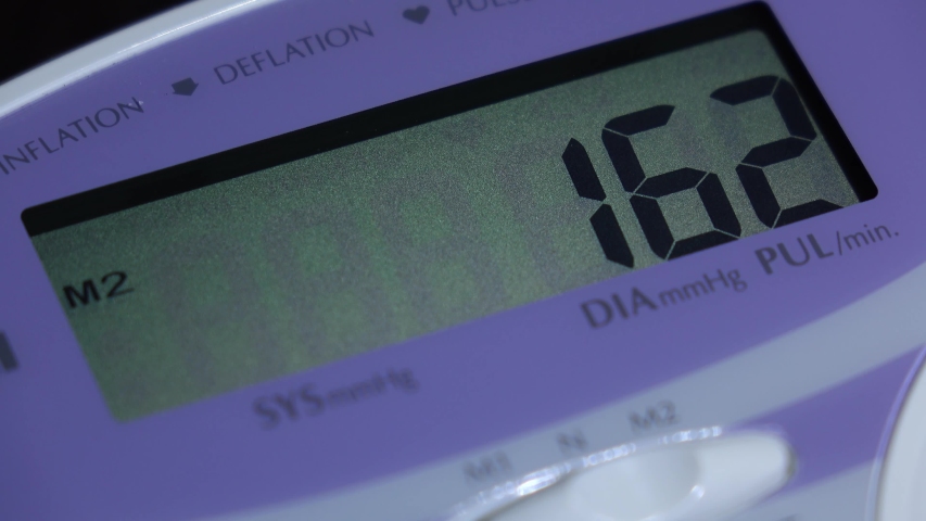 Measuring blood pressure using digital meter