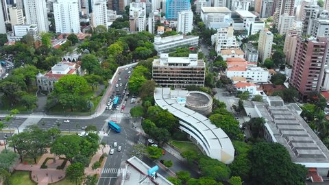 Belo Horizonte Minas Gerais Brazil aerial view drone footage