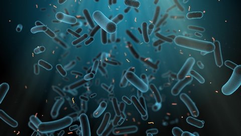 Antibiotic resistant bacteria illness infection and inflammation - 3D Animation Render