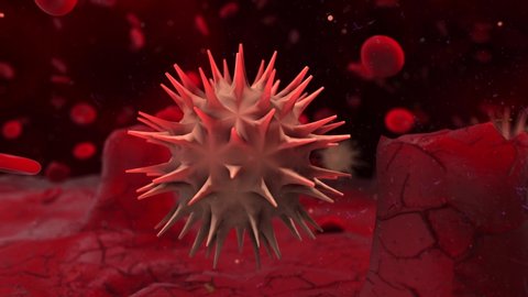 Virus viral outbreak spread of desease and illness - 3D rendering