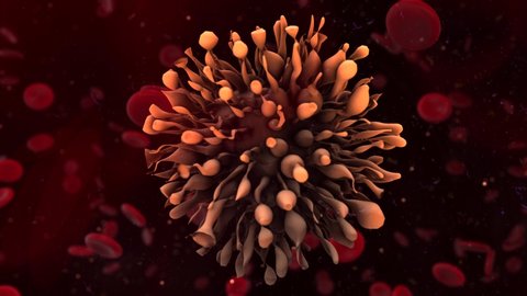 Influenza flu virus cell healthcare epidemic outbreak - 3D rendering