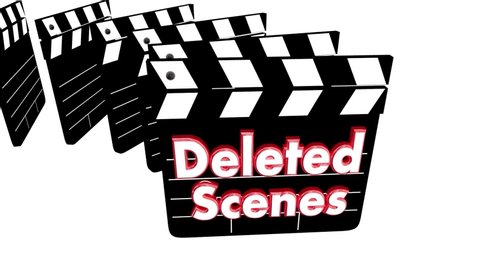 Deleted Scenes Movie Film Clapper Board Bloopers 3d Animation
