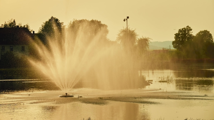 Fountain on Spa Pond, Avenue John Paul II 6, Kudowa-Zdroj, Poland