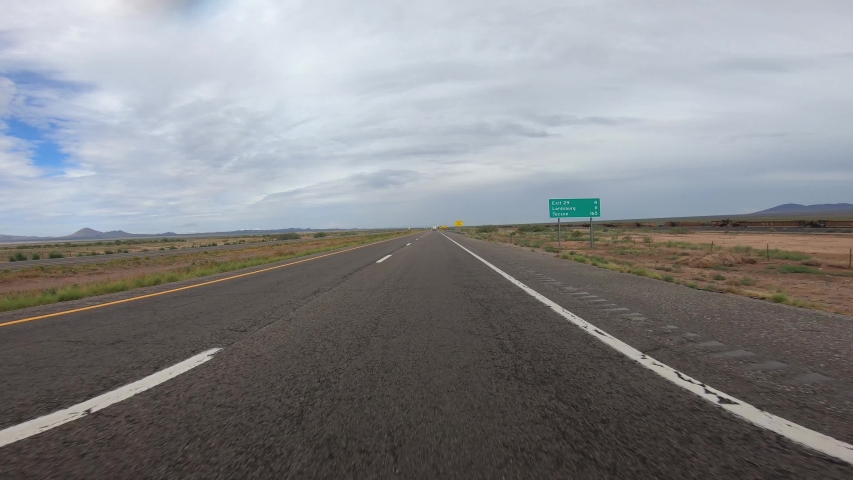 Lordsburg, New Mexico / USA - Circa August 2019
Caution Dust Storms
Action camera footage of warning signs on I-10 from Lordsburg to Bowie, Arizona.