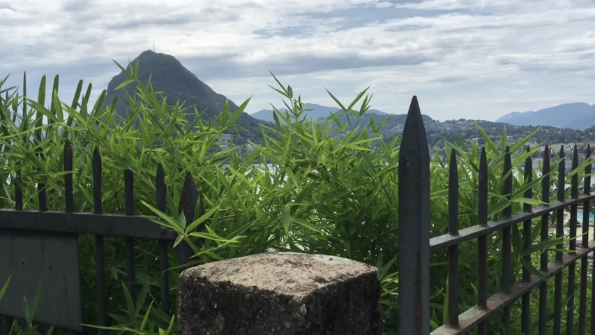 lugano lake switzerland, lake and mountain landscape