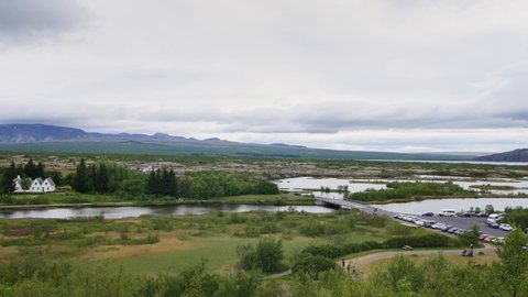 THINGVELLIR in Iceland, Main attraction of Golden Circle.