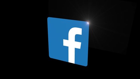 Facebook Rotating Logo Under The Stock Footage Video 100 Royalty Free Shutterstock