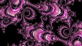 Fractal a never-ending pattern. Abstract Computer generated Fractal design. Fractals are infinitely complex patterns that are self-similar across different scales. Abstract multicolored motion graphic