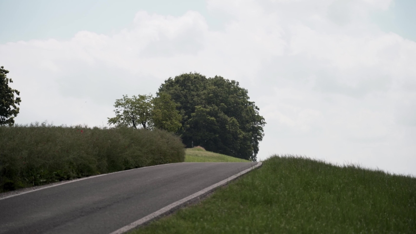 country road in central switzerland
