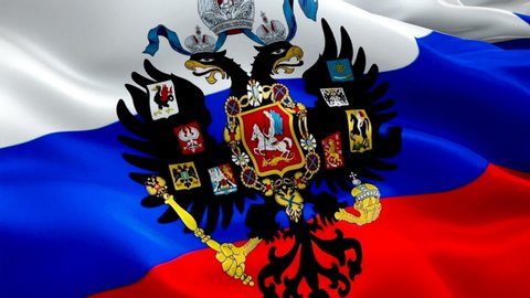 Russian Empire Flag With Eagle Stock Footage Video 100 Royalty Free 1035693881 Shutterstock