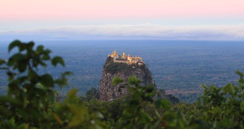 Mount Popa in the early morning