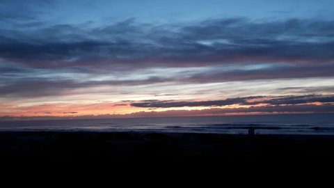 Sunrise in Mar de las Pampas Argentina, Timelapse