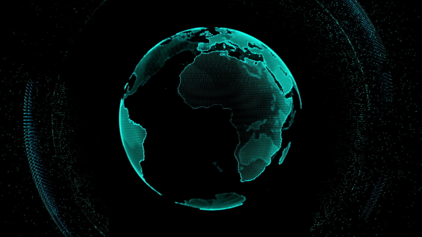 motion globe futuristic style design global fractal light Royalty-Free Stock Footage #1035791825