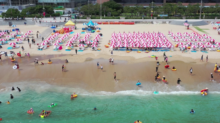 Haeundae Beach in Busan Korea