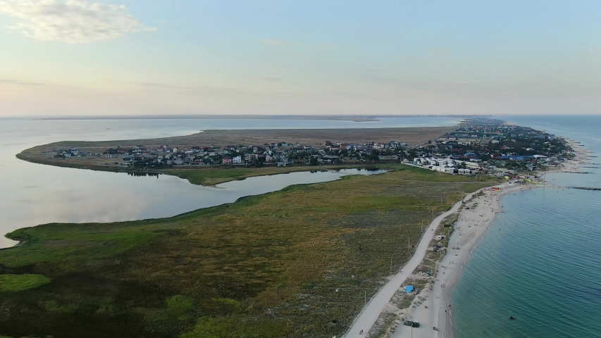 beautiful sea coast in Ukraine 4K