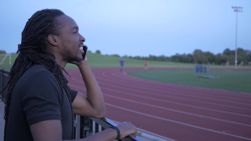 Man talking on his cellphone