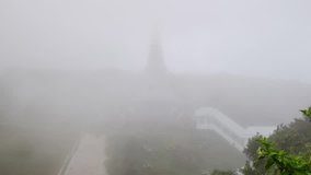 Time lapse the movements of clouds over the mountain at Doi Inthanon , The highest mountain in Thailand. HD 1080p