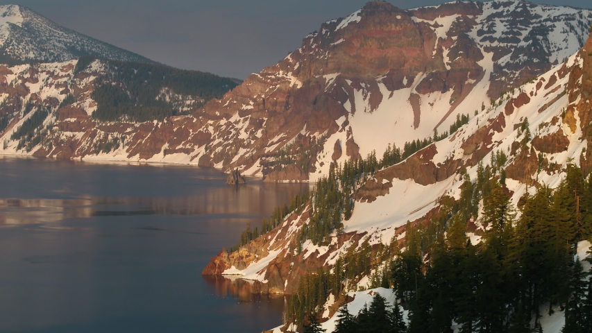 Aerial Oregon Crater Lake Snowy May 2019 Sunset 90mm Zoom 4K Inspire 2

Aerial video of Crater Lake National Park during a beautiful sunset with snow with a zoom lens.
