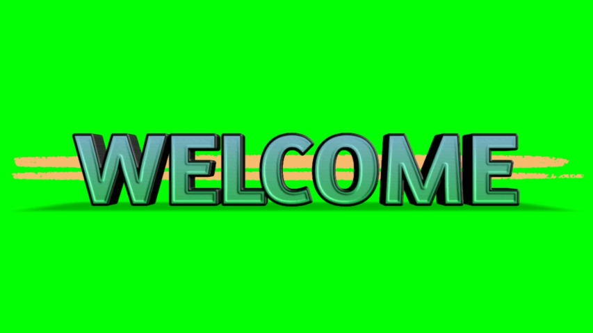 The Word Welcome Moves with Stock Footage Video (100% Royalty-free ...