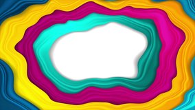 Colorful liquid flowing waves abstract motion background. Video animation Ultra HD 4K 3840x2160