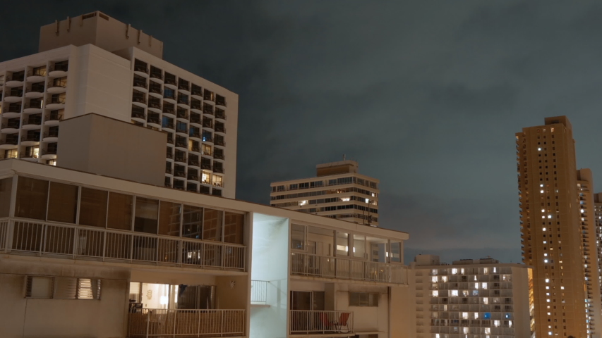 Timelapse of buildings in Honolulu. Shot on Panasonic GH5.
