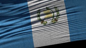 Flag of Guatemala. Ideal for sport or any national event. Beautiful textures, 3d flag waving. Closeup 1080p Full HD or 4k video presentation