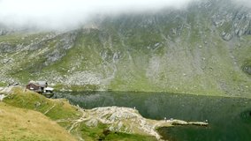 Bale lake on top of Transfagarasan road 4K video