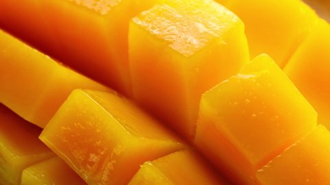 close up sweet mango rotation