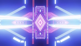 Abstract Stylized Pink Glowing geometric cyber punk looping 3d animation - Powered by Shutterstock - Get 15% off with code: PIKWIZARD15
