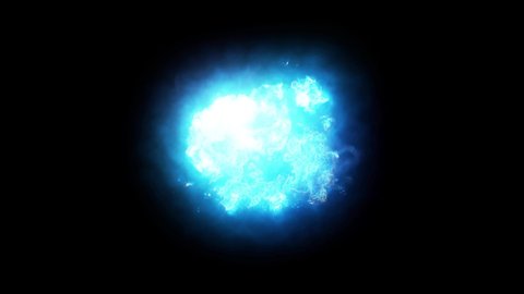 Realistic Energy Explosion Blasts Black Png Stock Footage Video (100% ...