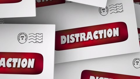 Distraction Annoying Direct Mail Junk Envelopes 3d Animation