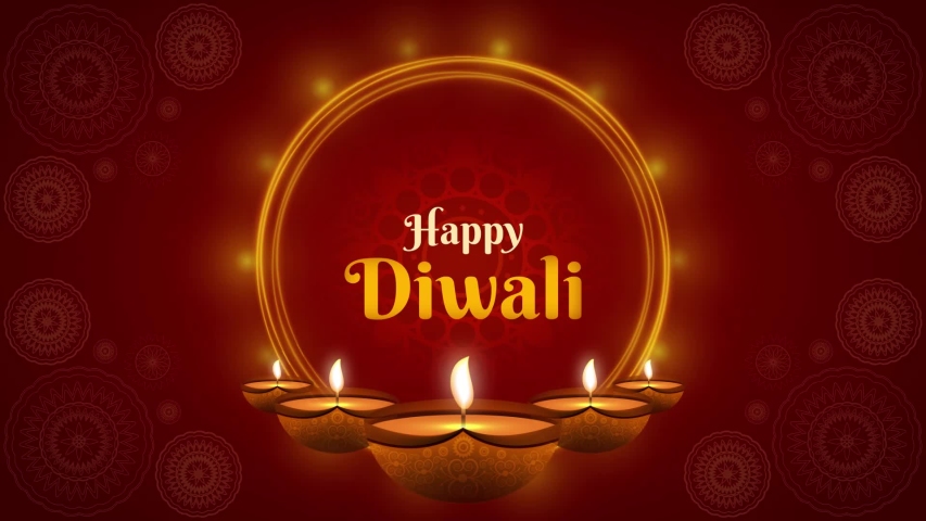 Happy Diwali Greeting Festival of Stock Footage Video (100% Royalty ...