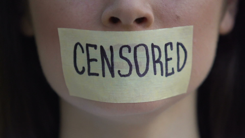 Censored Written On Tape Woman Stock Footage Video 100 Royalty Free Shutterstock