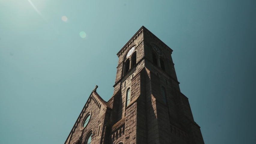 Close up of the tower at St Joseph