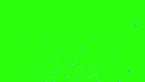 Air bubbles rising from the bottom of the water.Bubbling underwater on green screen.Soda fizzy effect in chroma key. Liquid texture background.Effervescent champagne drink. Loopable 3d animation in 4k