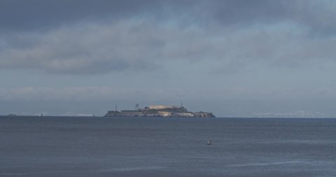4k View of Alcatraz Prison in San Francisco