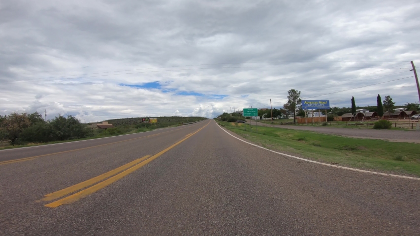 Tombstone, Arizona / USA - Circa August 2019
Action camera video from a car entering the historic town of Tombstone, Arizona.