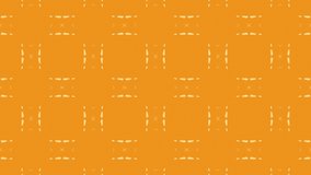 Modern abstract geometric orange and yellow colored pattern background. Seamless loop in 4K. Flat style simple shape animation.