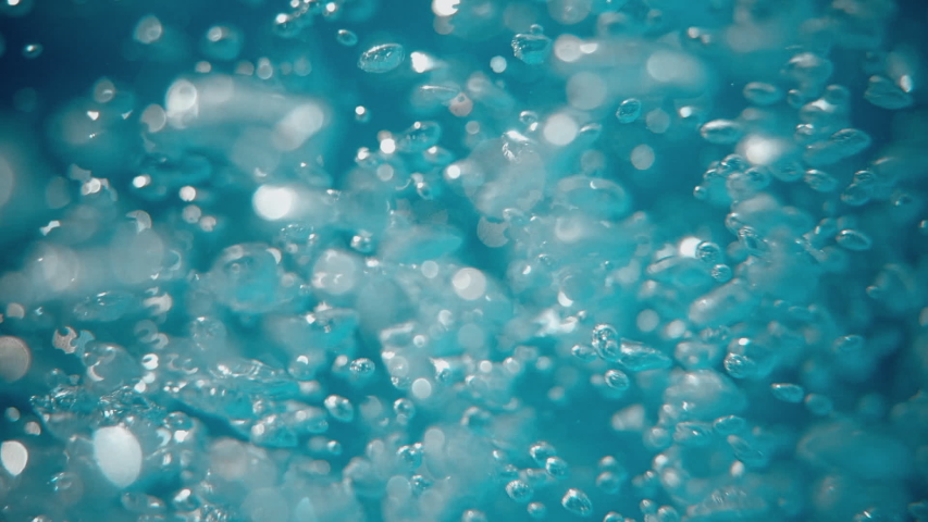 Bubbles rising to the surface. Air bubbles in water in sea (underwater shot), good for backgrounds. Slow motion. | Shutterstock HD Video #1036268819