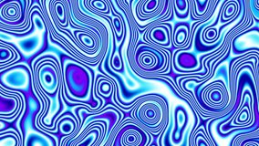 Moving random wavy texture. Psychedelic animated abstract background. Looping footage.