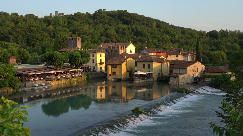 The beautiful village of Borghetto near Valeggio sul Mincio. Province of Verona, Veneto, Italy