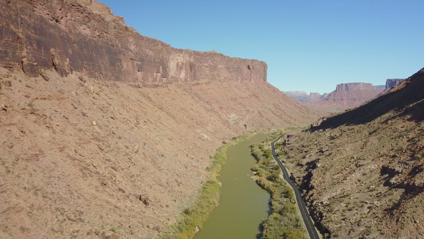 Utah State Route Near Moab, 스톡 동영상 비디오(100% 로열티 프리) 1036318199 | Shutterstock
