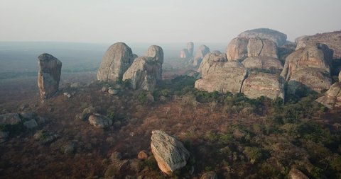 Black rocks at Pungo Andongo National Park, Angola, Africa