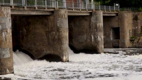 Dam with a lock, Dam with overflow, Spillway on a dam