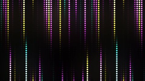 Wall Of Moving Dots Lights Abstract Motion Background Loop