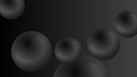 Abstract black minimal futuristic 3d balls tech motion background. Seamless looping. Video animation Ultra HD 4K 3840x2160 Stock Video