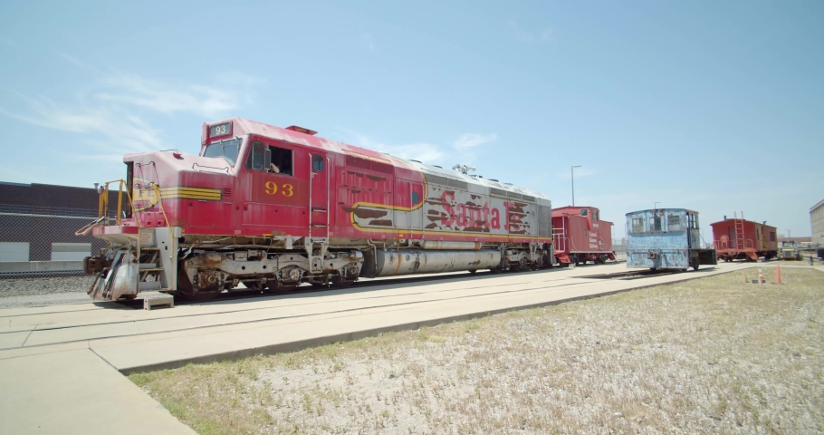 Vintage Old Santa Fe Train, Great Plains Transportation Museum